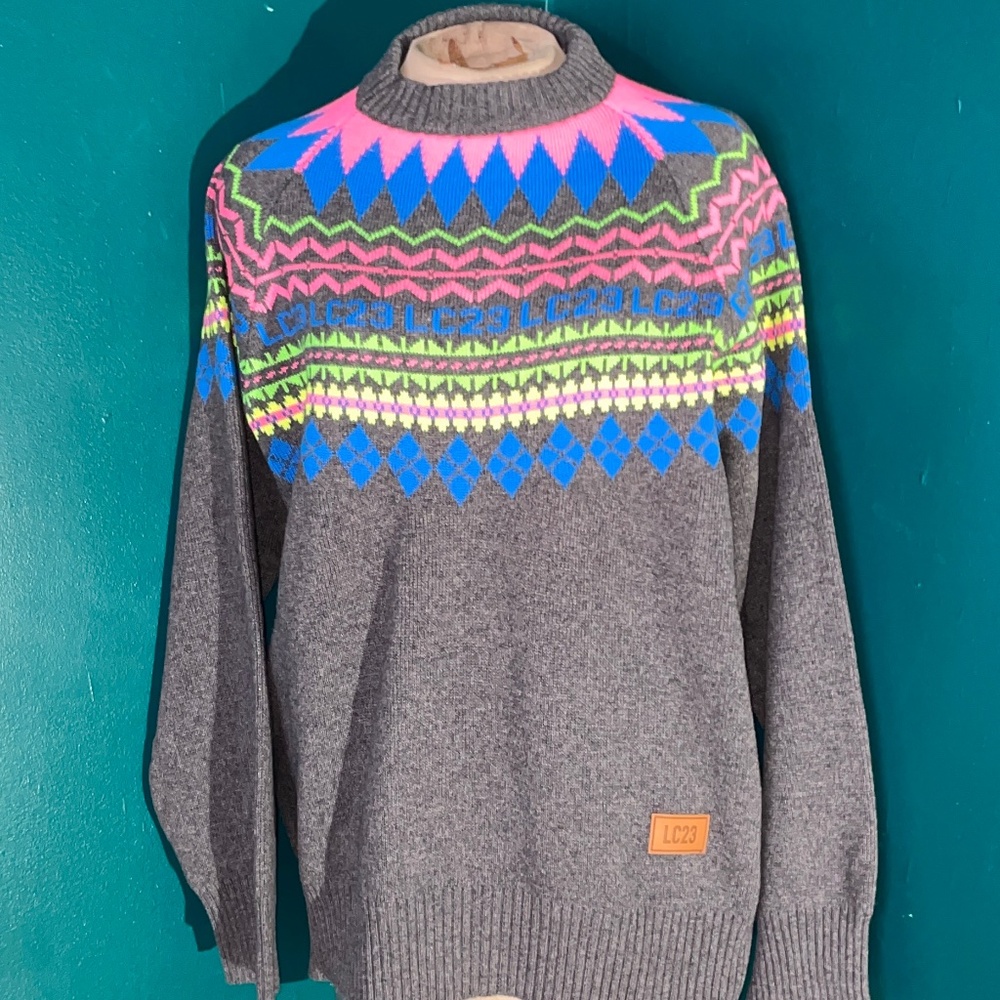 LC23 Norwegian Wool Blend Sweater-Made in Italy